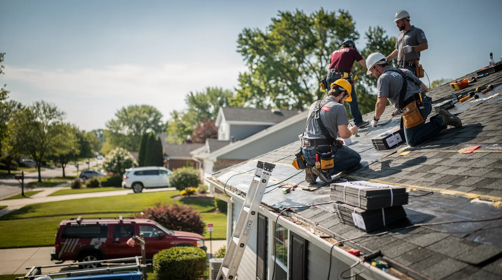Roof Repair in Hudson, IL around you